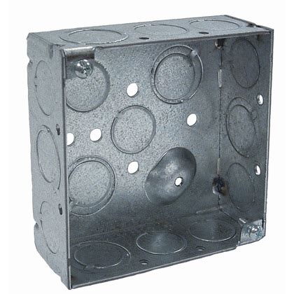 4 inch metal box|4 square metal electrical box.